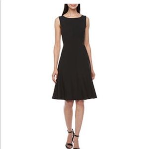 Black Label by Evan-Picone Sleeveless Fit & Flare Dress- Size 8